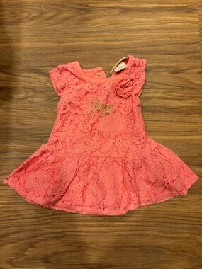 Vintage Juicy Couture Baby Coral Lace Dress